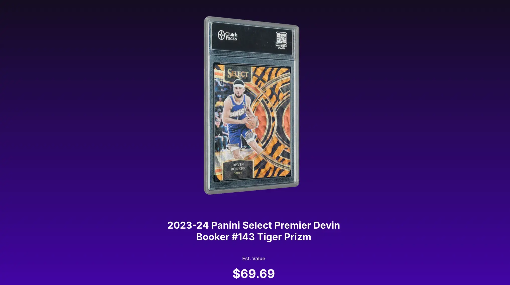 ClutchPacks mystery box screenshot from Devin Booker