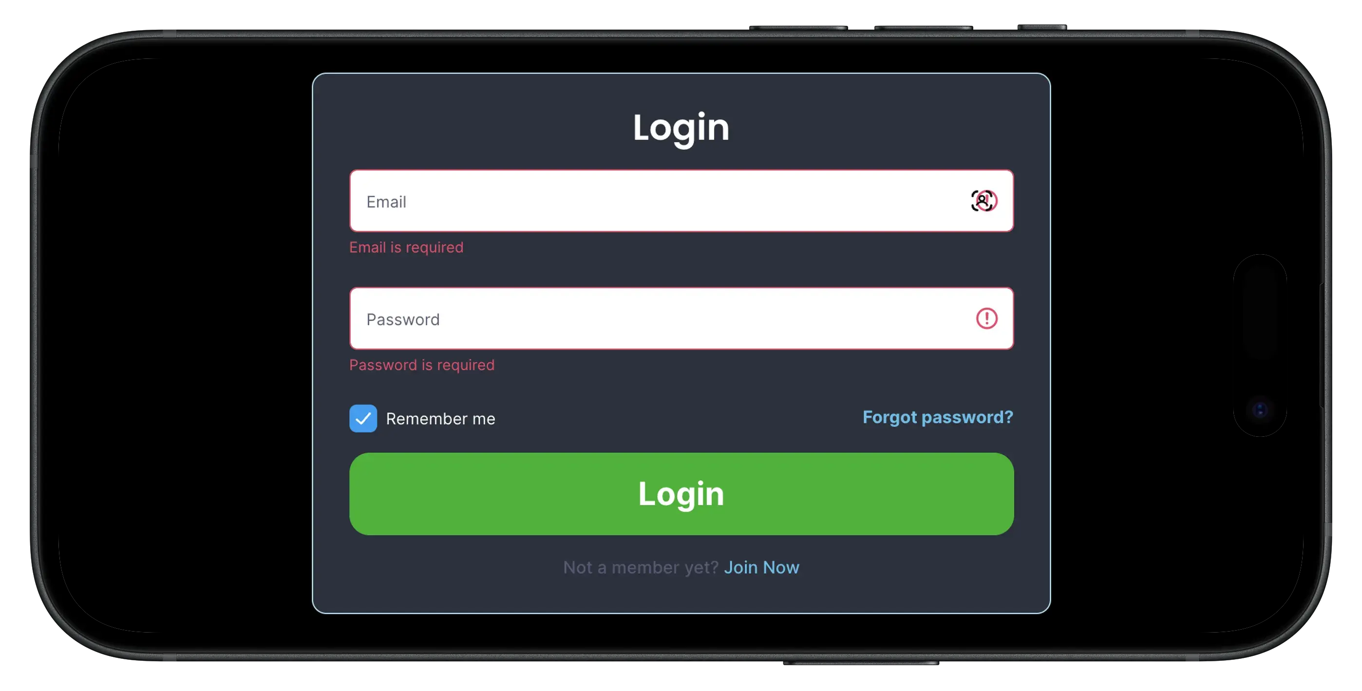 Login at Spinfinite Casino on mobile.