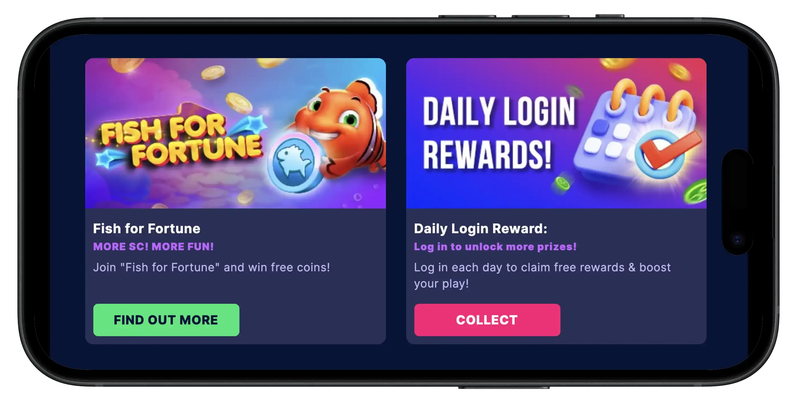 Dara Casino promotions on mobile.