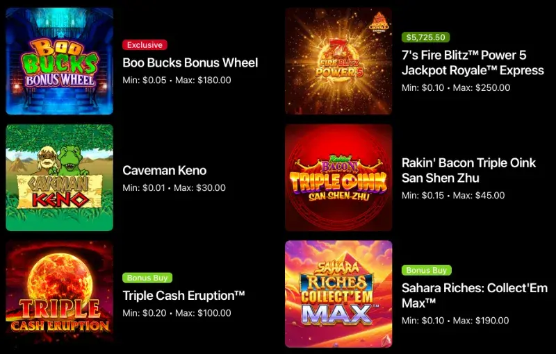 Fanatics Casino Slots
