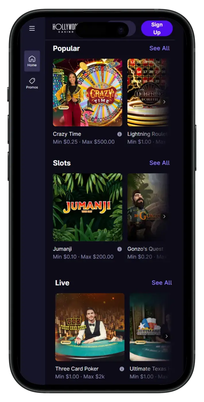 Hollywood Casino App