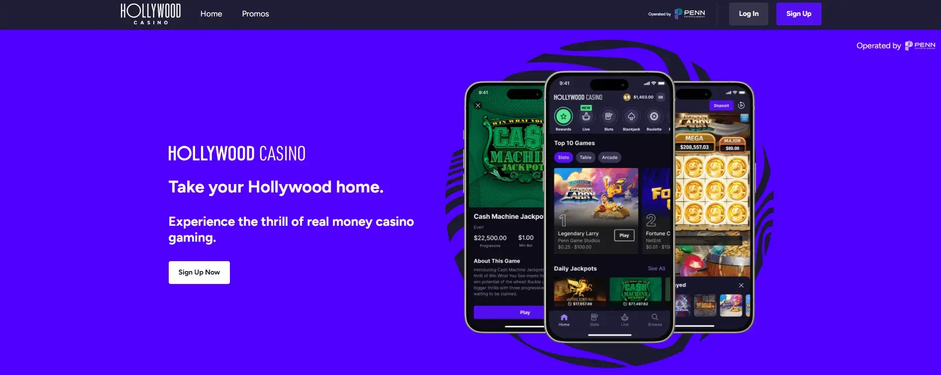 Hollywood Casino Promo Code on desktop