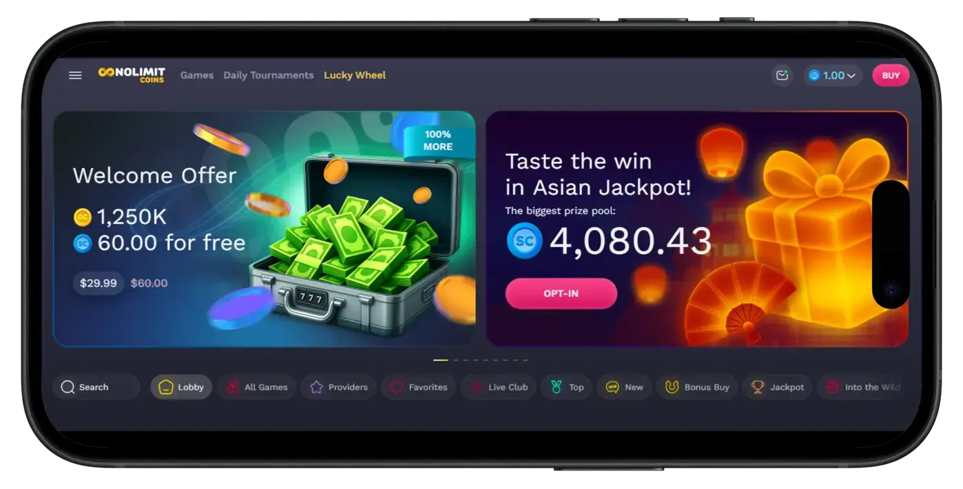 NoLimitCoins No Deposit Bonus