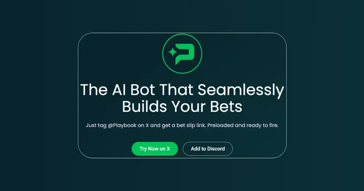 One of the best AI tools for sports betting in 2026: Playbook