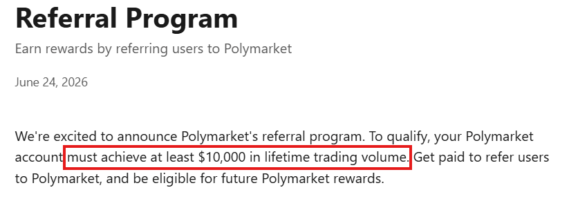 polymarket $10,000 trading for referral