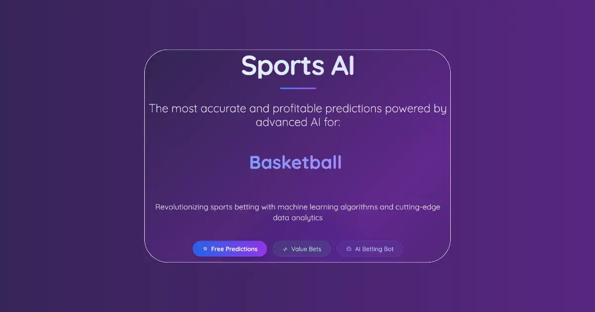 One of the best AI tools for sports betting in 2026: sports.ai