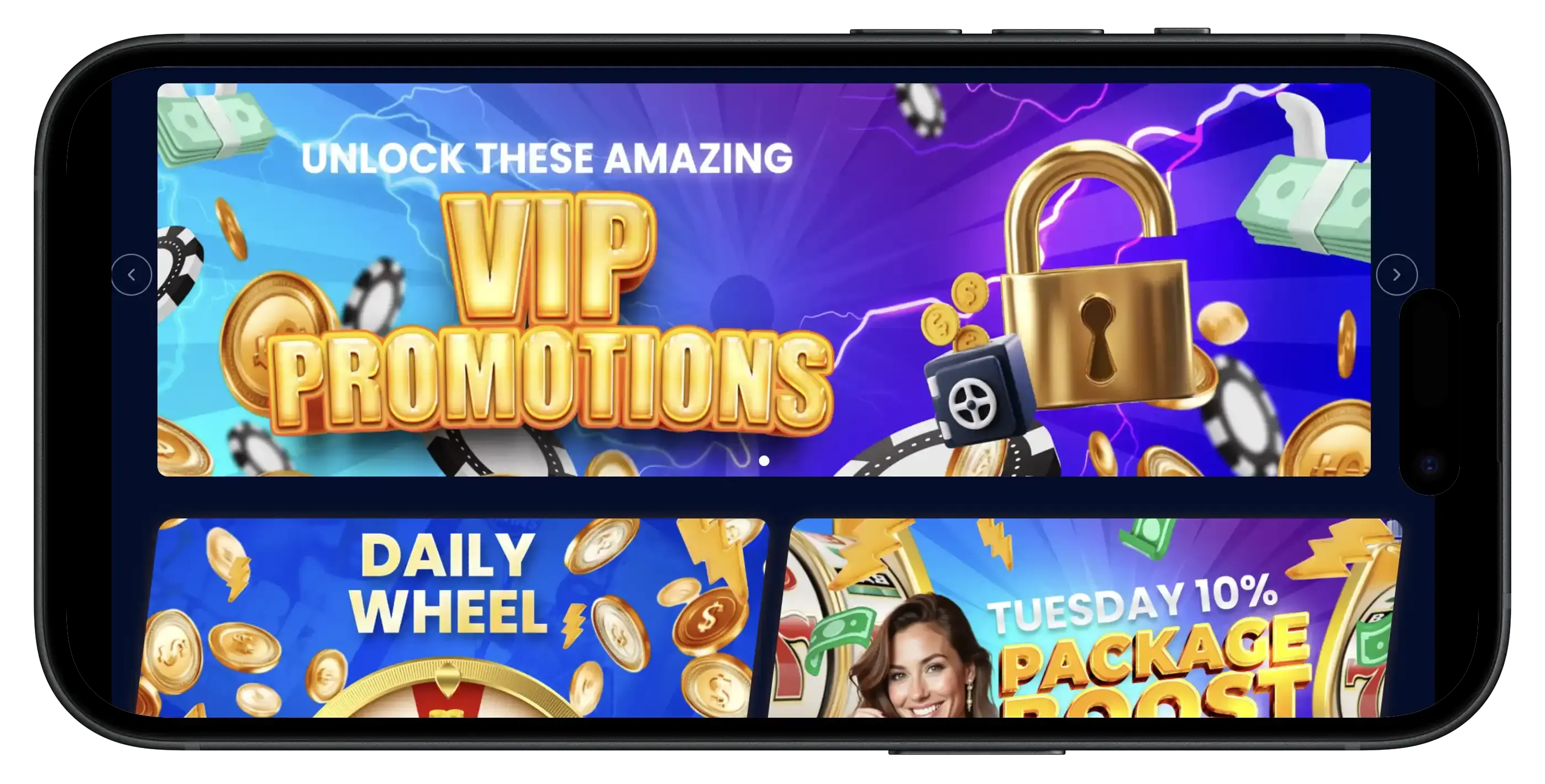 SpeedSweeps Casino promotions on mobile.