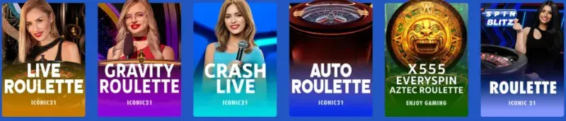 SpinBlitz Live Dealer Games