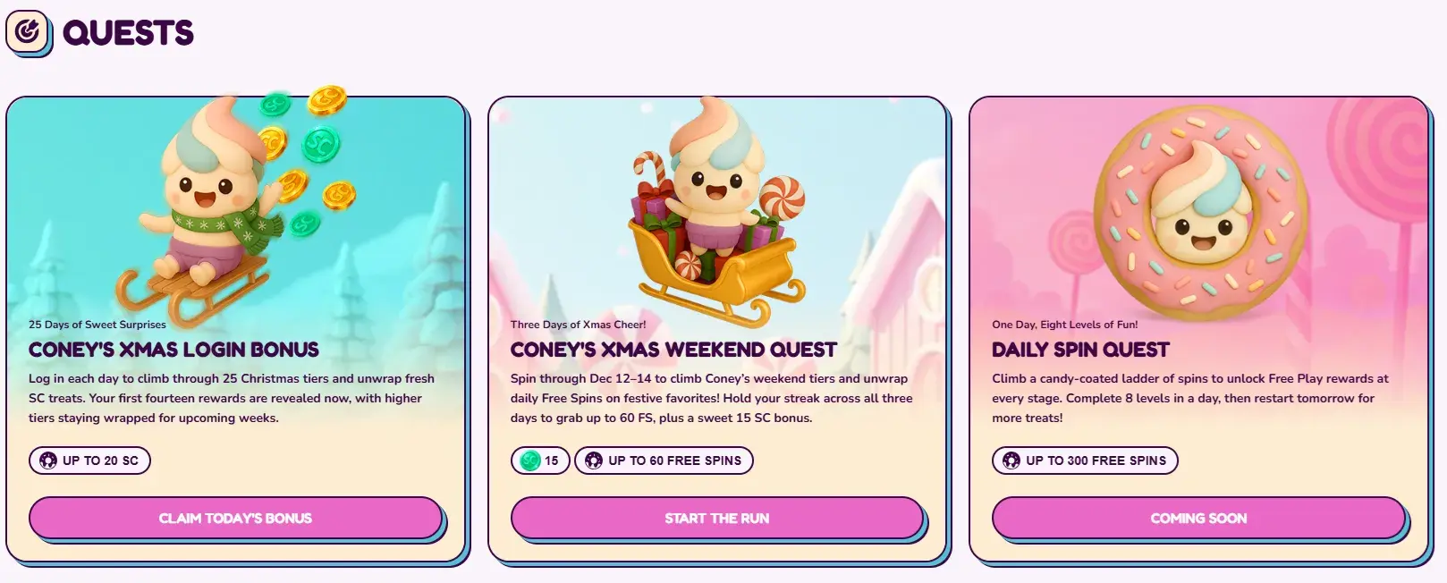 Sweet Sweeps Casino Quests