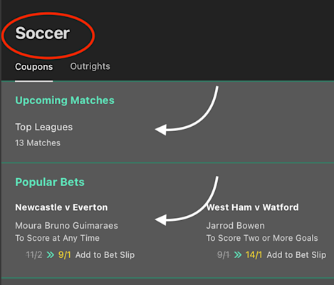 bet365 Same Game Parlay example