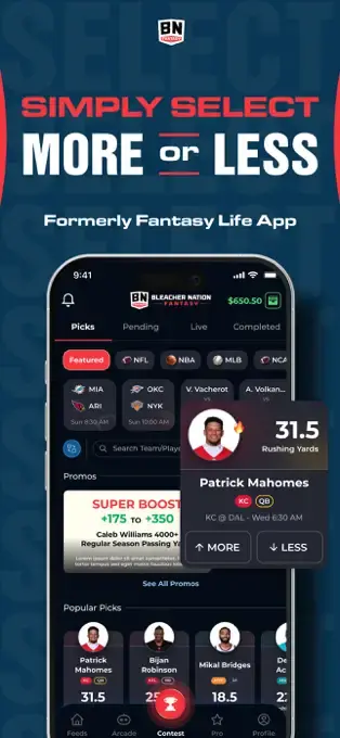Bleacher Nation Fantasy app