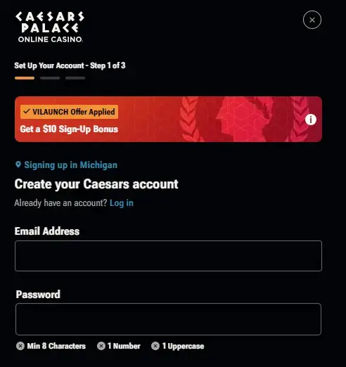 How to get a Caesars casino bonus code
