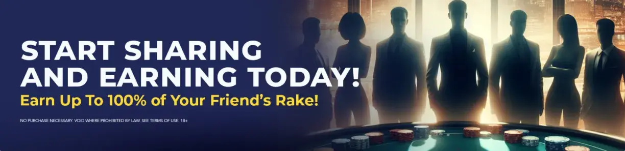 Clubs Poker Refer a Friend Promo