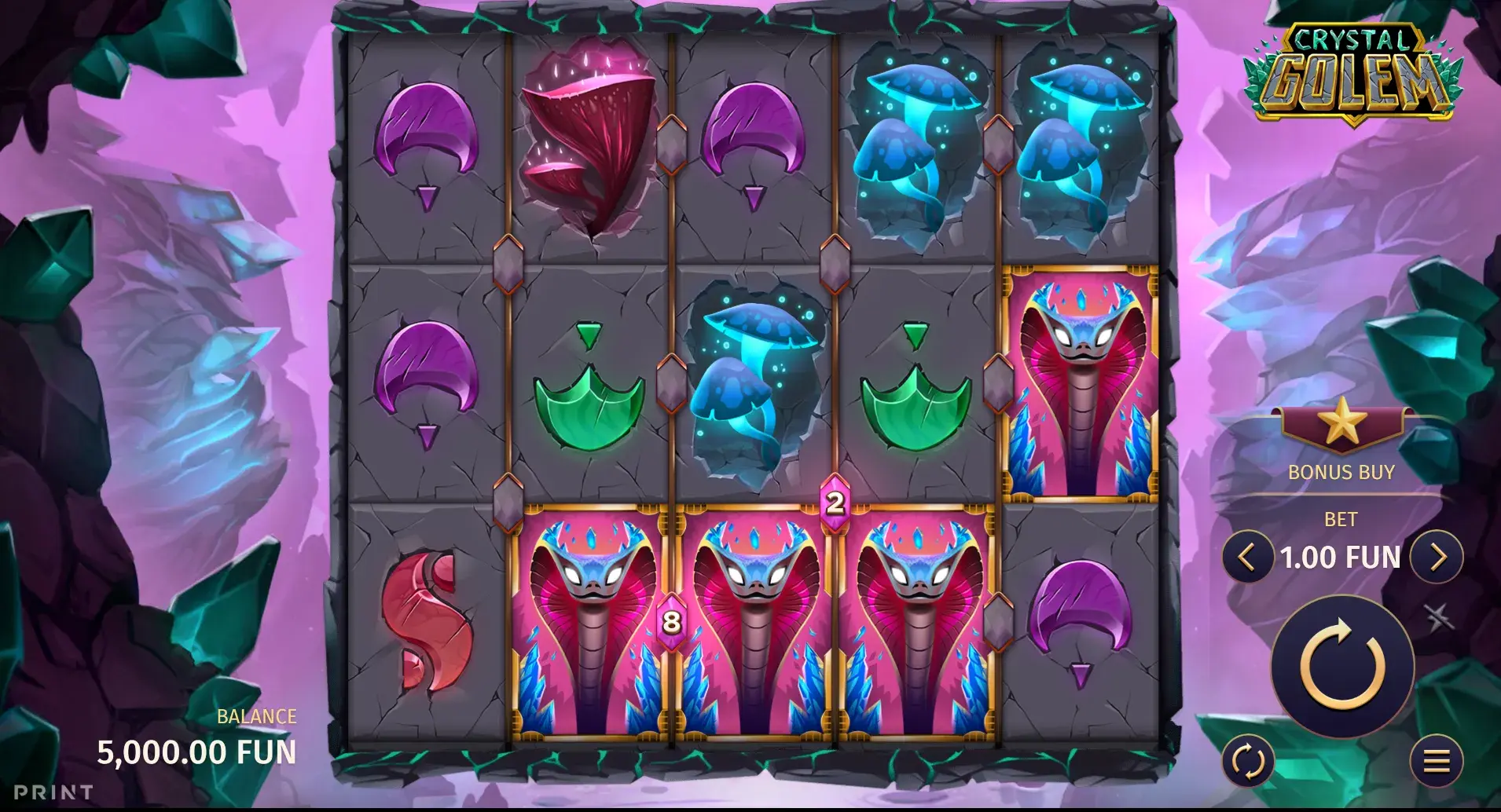 Crystal Golem Slot by Print Studios
