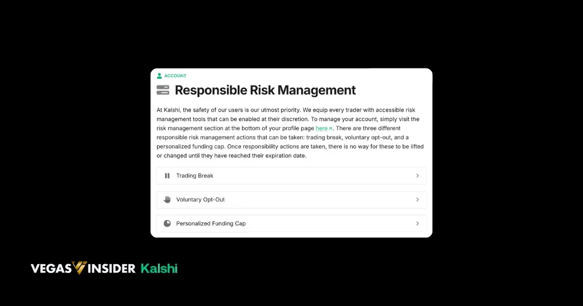 Responsible Risk Management tools at Kalshi