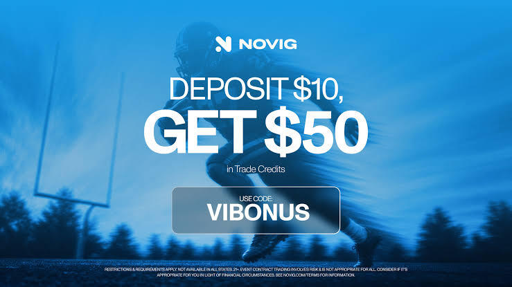 Novig Promo Code VIBONUS: $50 in Trade Credits for Panthers vs. Packers