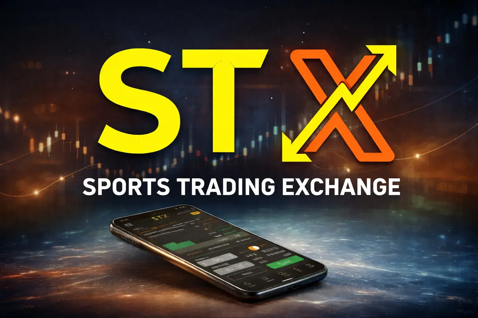 STX Sports Trading Exchange logo and mobile app interface, a betting exchange platform that could potentially launch in the U.S.