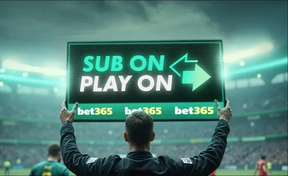 bet365 Sub On Play On: If Your Player Gets subbed, Your Bet Plays On