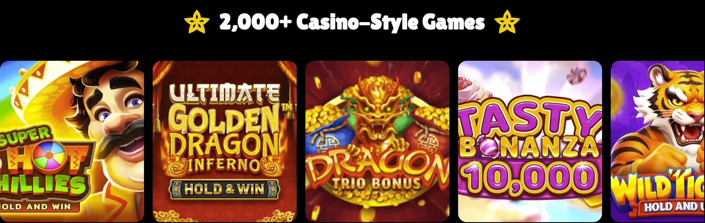Sweep Jungle Casino Available Games