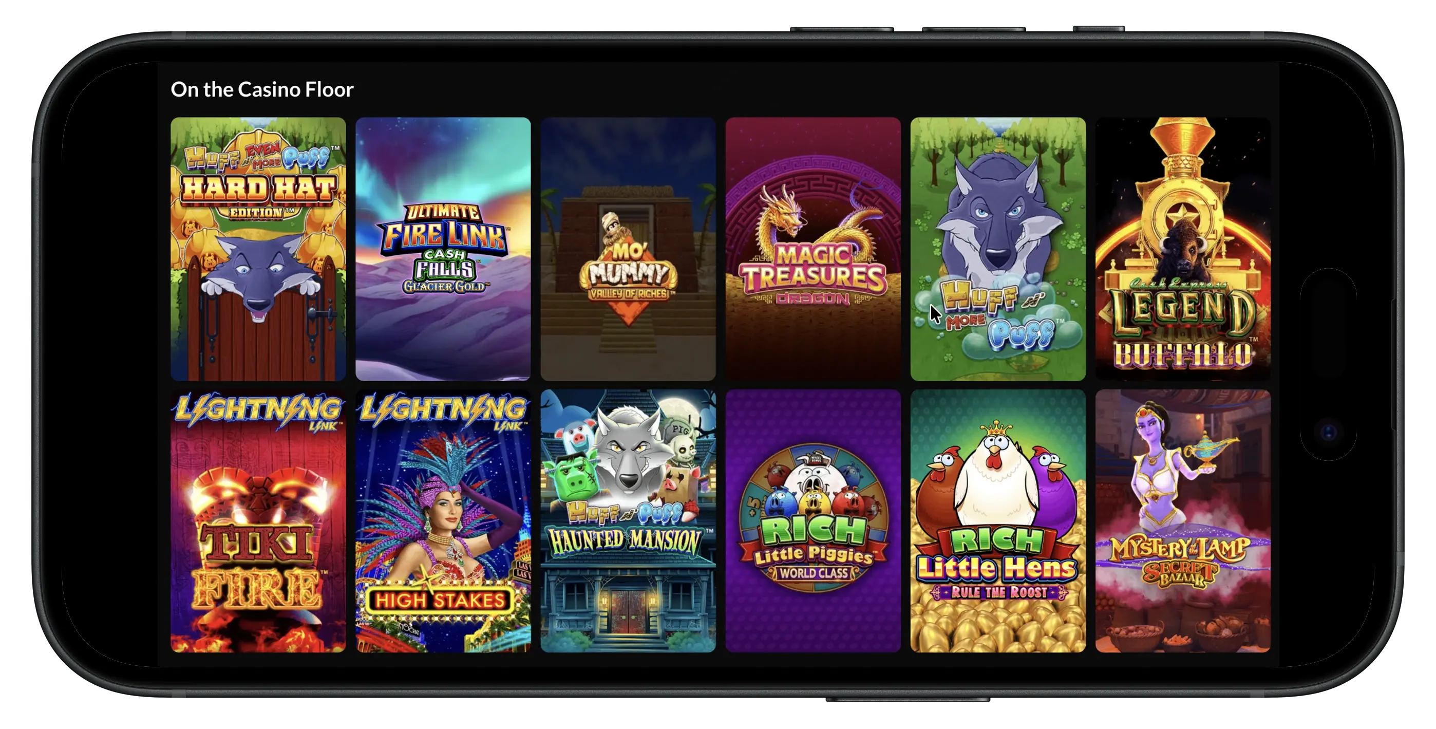 Vegas Club Casino games that are on the online Casino Floor.