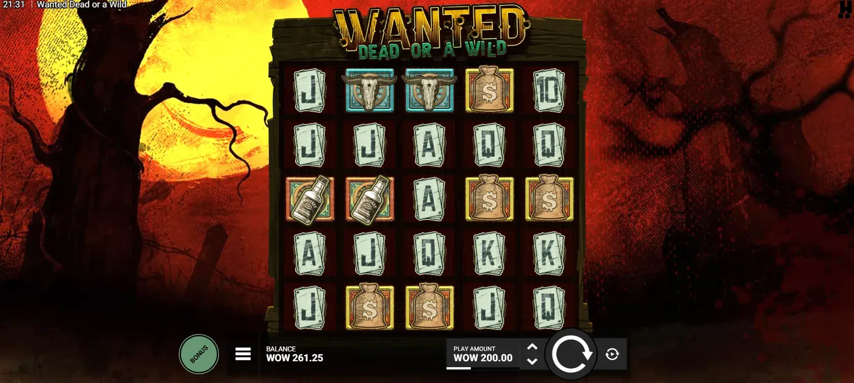 Wanted Dead or a Wild Slot