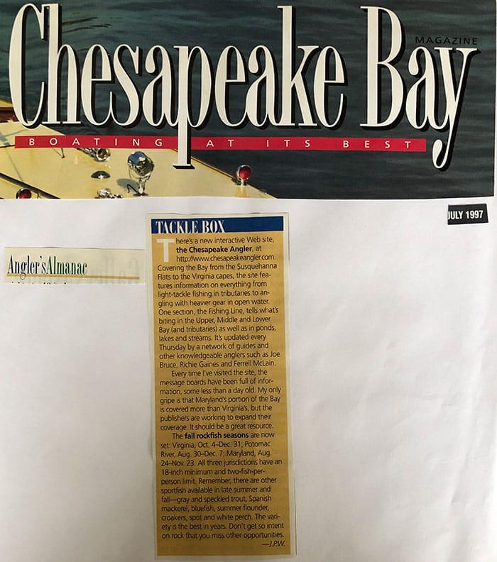 How to get press coverage for your business Build a Business by Brandon C White Chesapeake Bay Magazine Press Coverage Chesapeake Angler