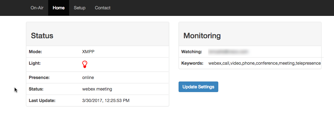 On-Air Web Interface Web Interface