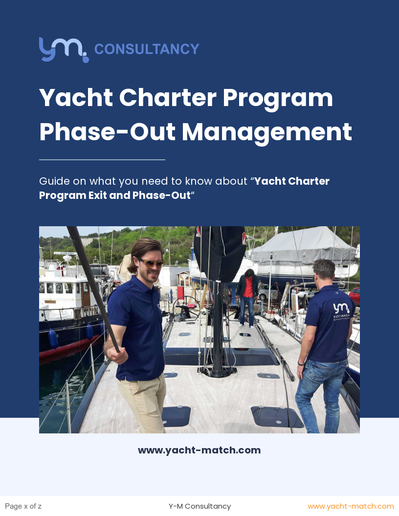 GUIDE-BOOK: Yacht Charter Program Phase-Out Management