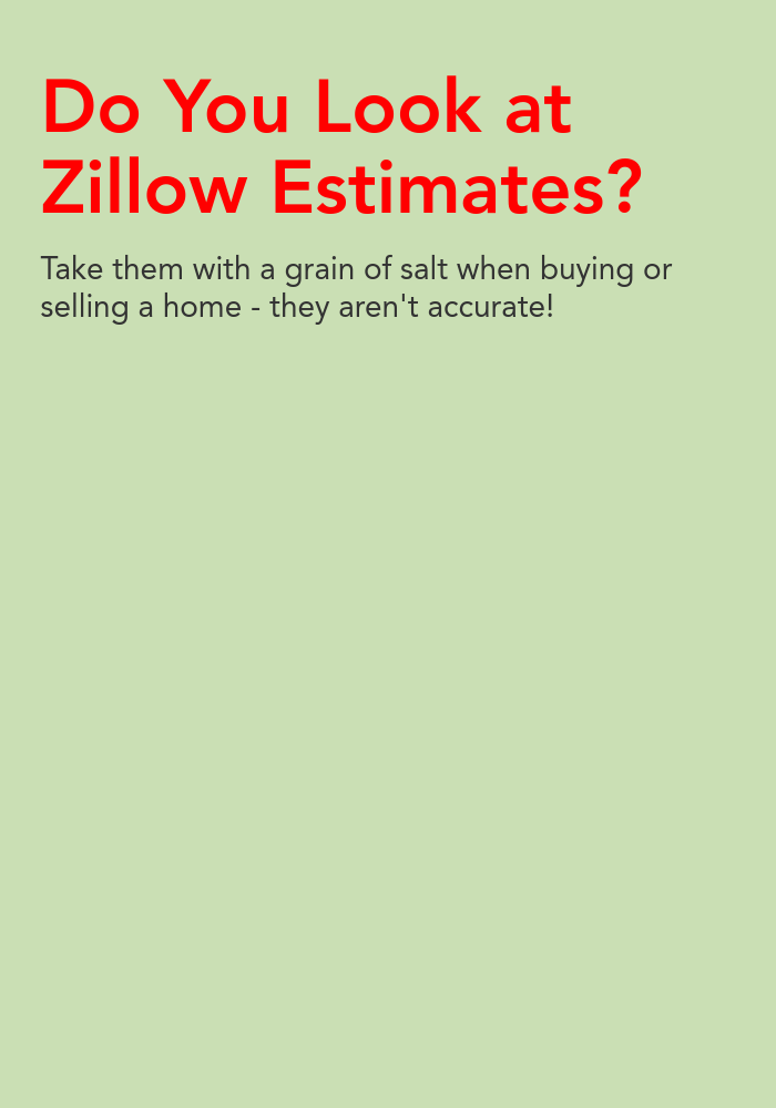RE/MAX Executive Realty Do You Look at Zillow Estimates (0/3)