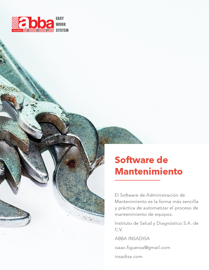 ABBA INSADISA SOFTWARE DE MANTENIMIENTO
