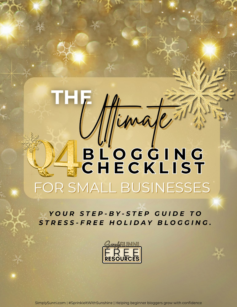 Ultimate Q4 Blogging Checklist - lead