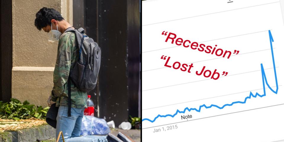 Google searches for “Recession” and “Lost Job” shoot up to all time high. | BEAMSTART News