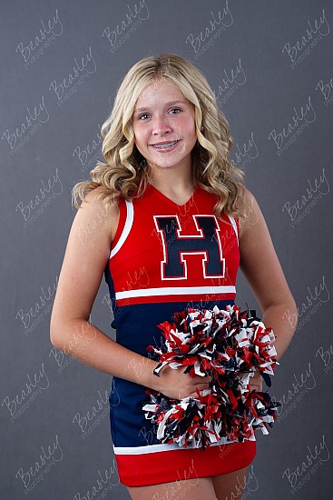 Heritage Middle School Cheerleader Banner