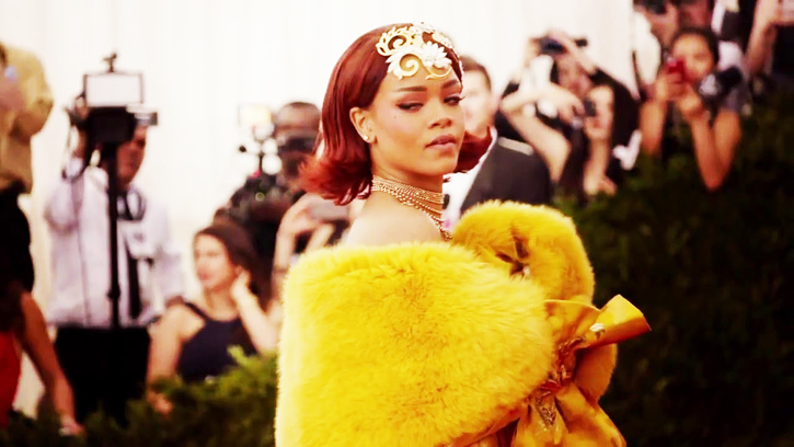 Rihana at the Met gala