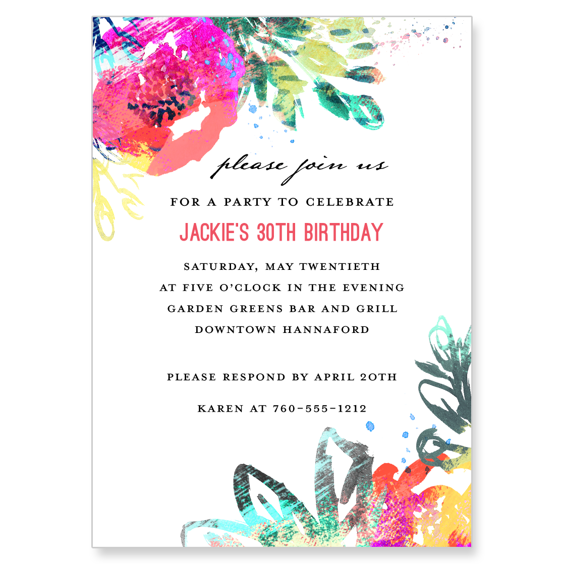 Floral Brushstroke