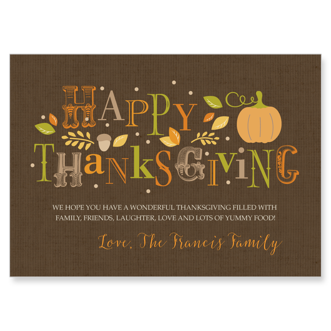 Harvest Thanks