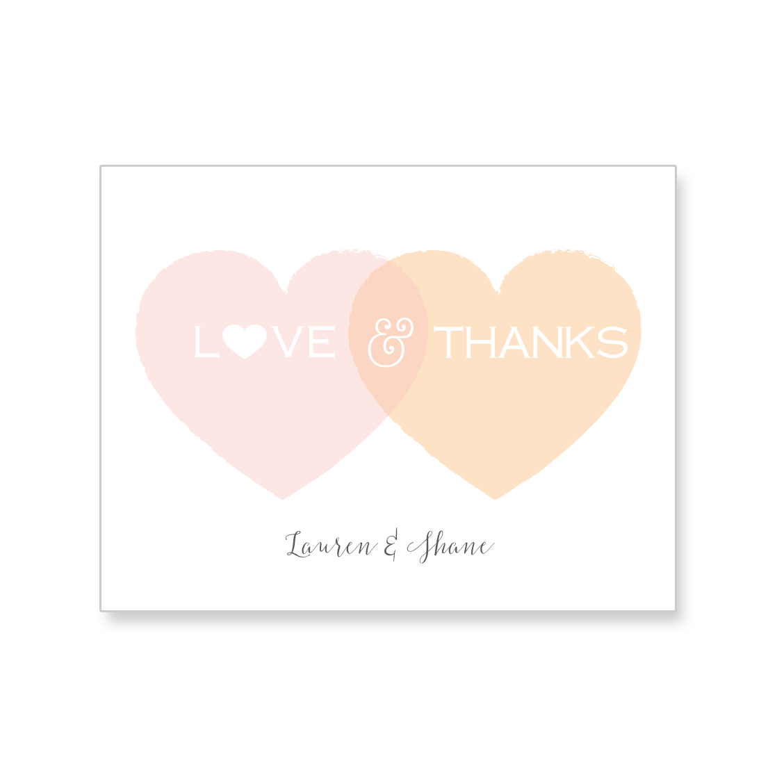 Double Heart Thank You