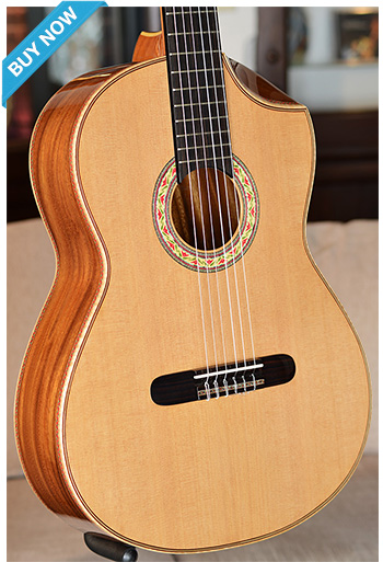 Bellucci Guitars - Hawaiian back and sides, Cedar top Concert Classical Guitar