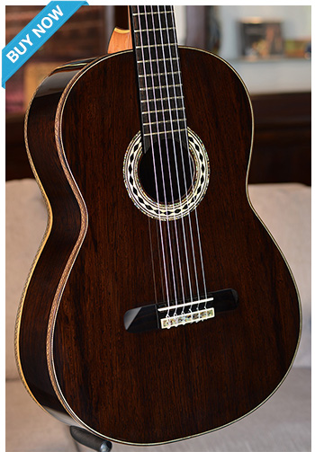 Bellucci Guitars - African Blackwood back and sides, African Rosewood top Concert Classical Guitar