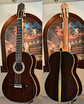 Bellucci Guitars - African Blackwood back and sides, African Rosewood top Concert Classical Guitar