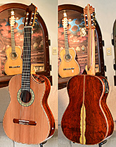 Bellucci Guitars - Cocobolo back and sides, Sinker Redwood top Concert Classical Guitar
