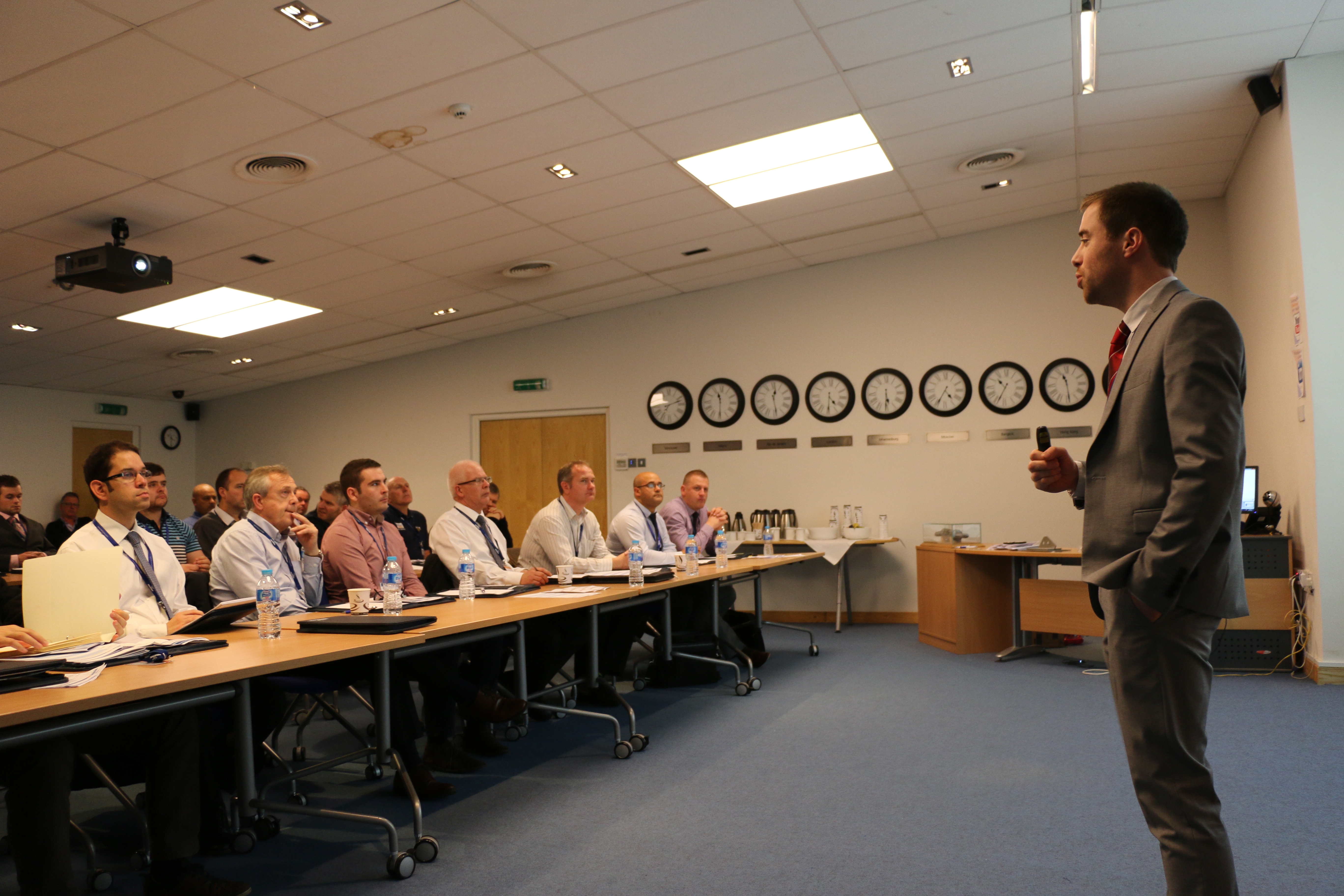Technical Sales personnel deliver presentations about coating selection