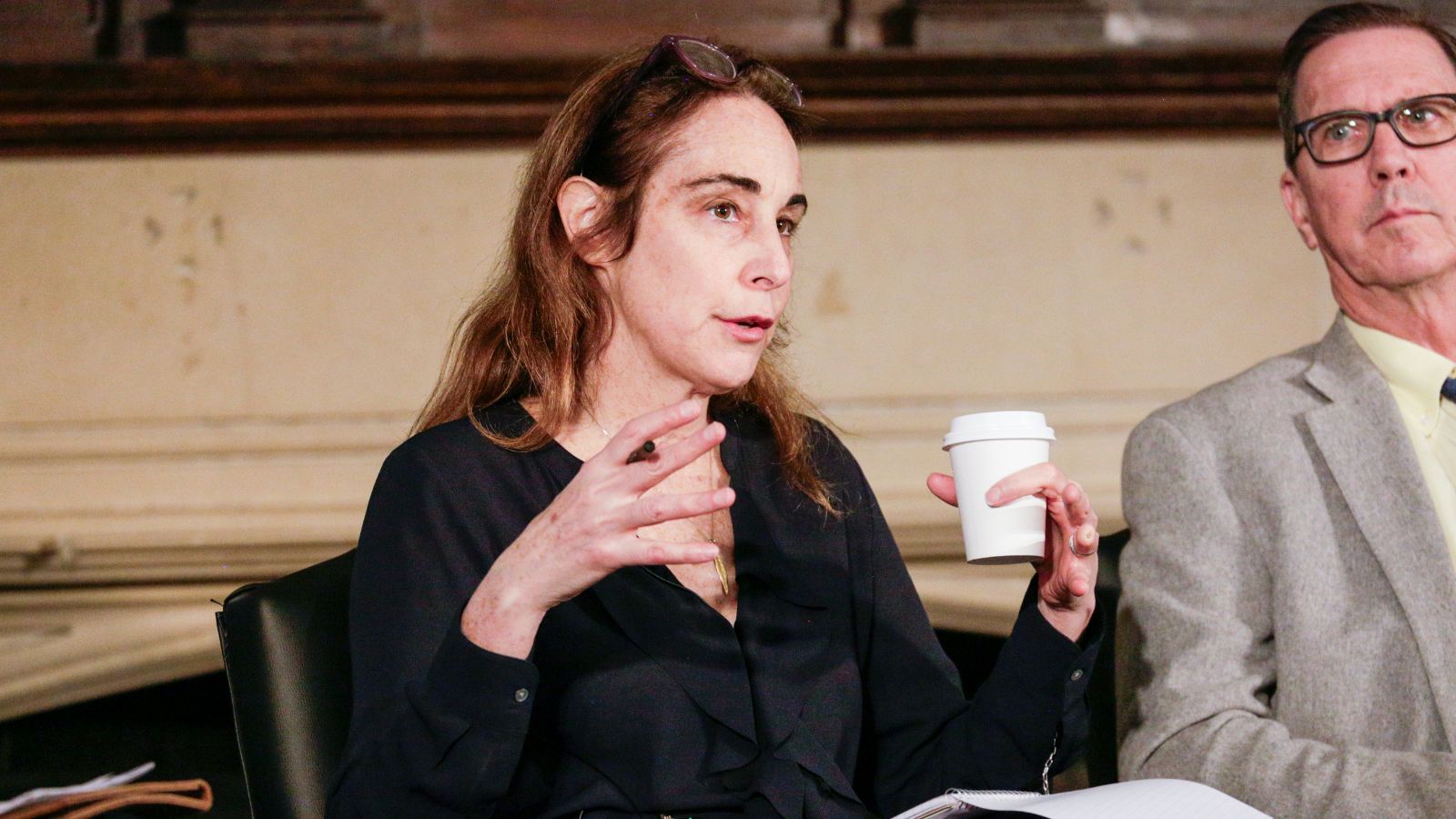 Michelle Boorstein speaking to the audience.