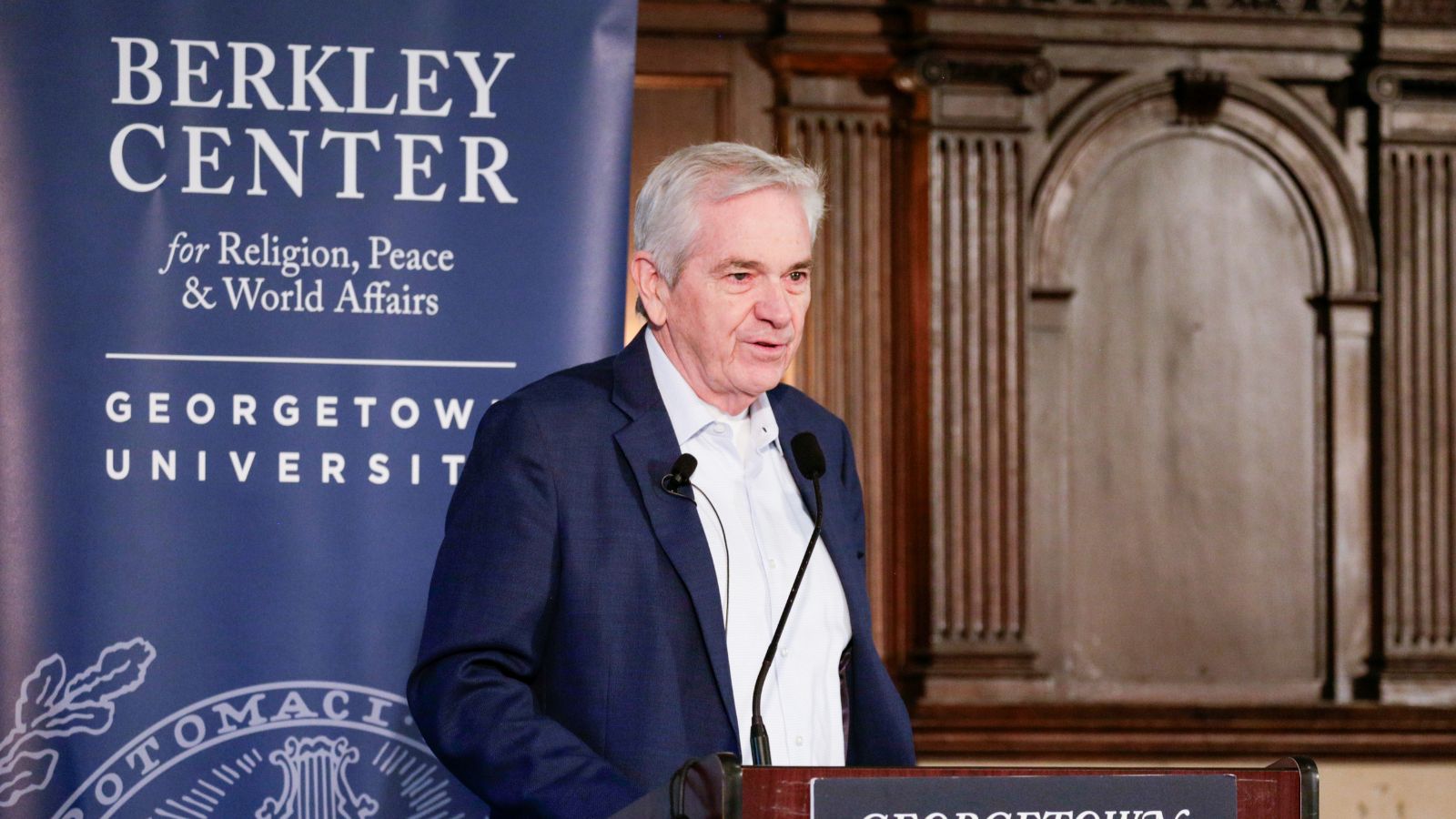 Tom Gjelten introducing the event.