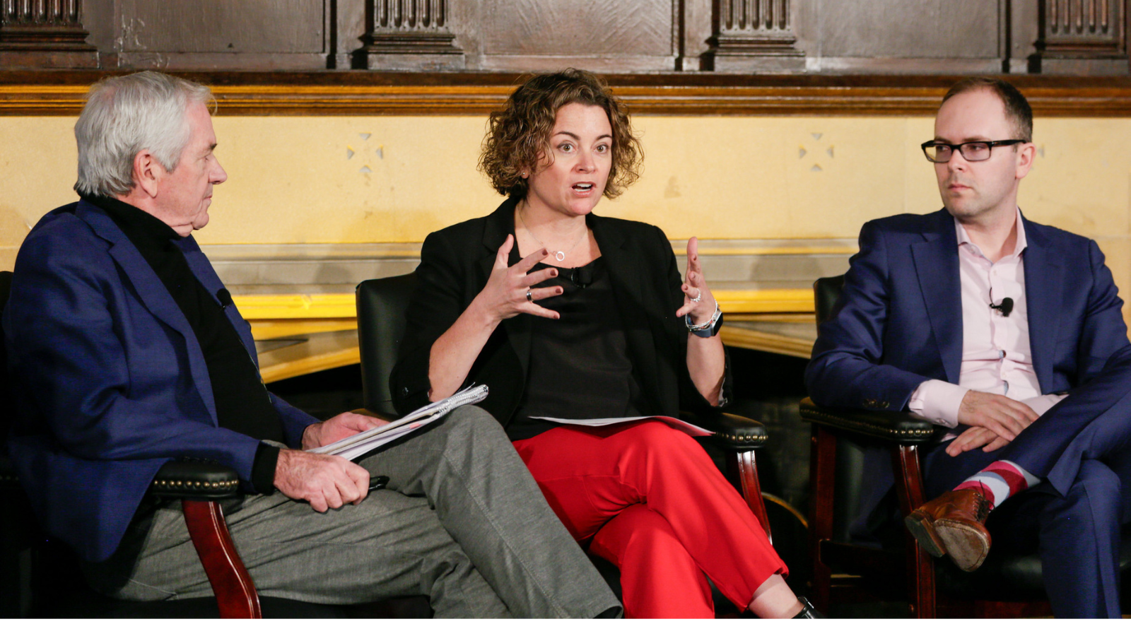 Anna Johnson (center), Associated Press' Washington bureau chief.