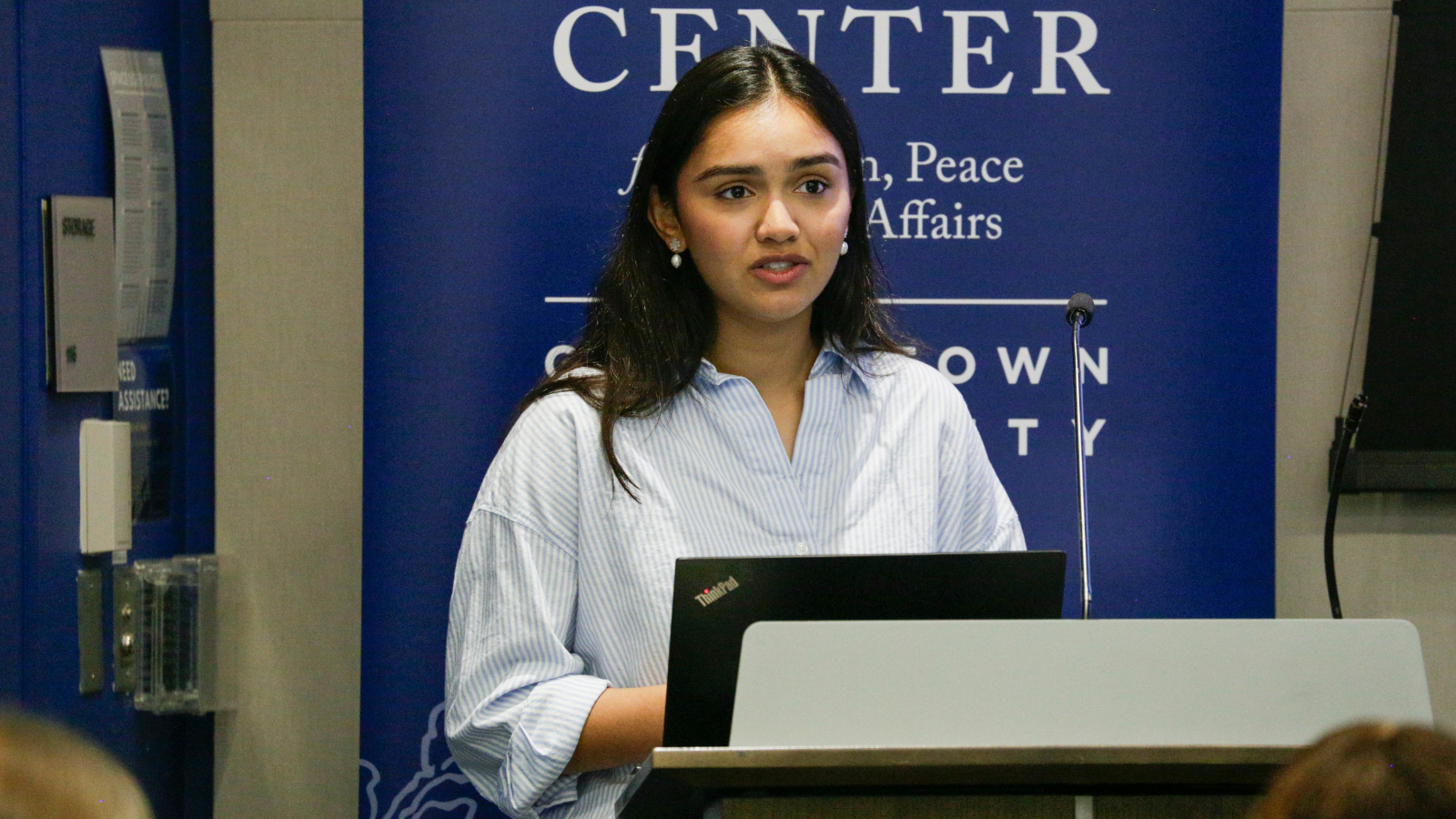 McKean Fellow Amara Saleem (SFS’26) researched gestational diabetes mellitus among low-income populations in Pakistan.