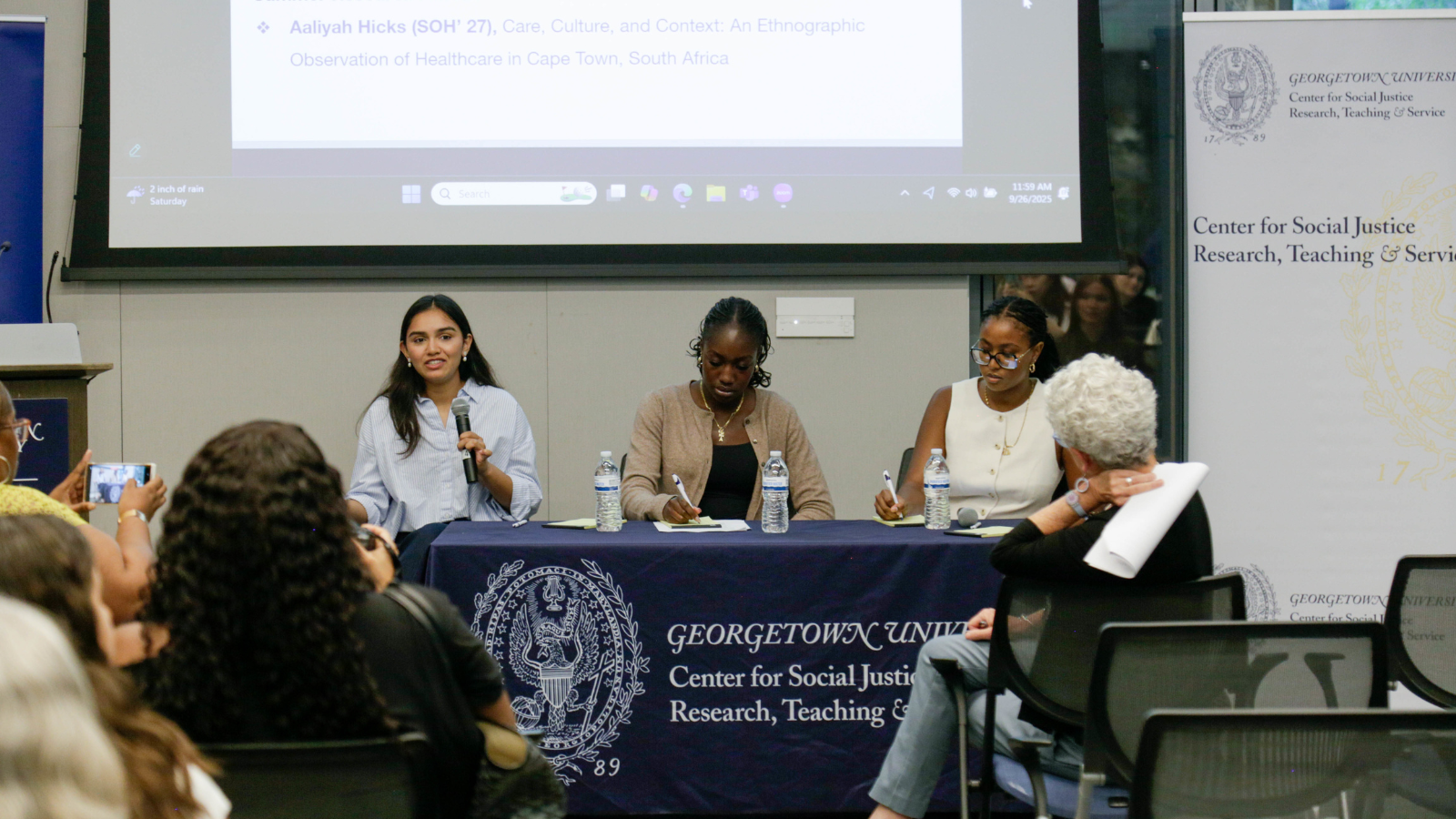 Panel 2 focused on global health and the complexities of care.