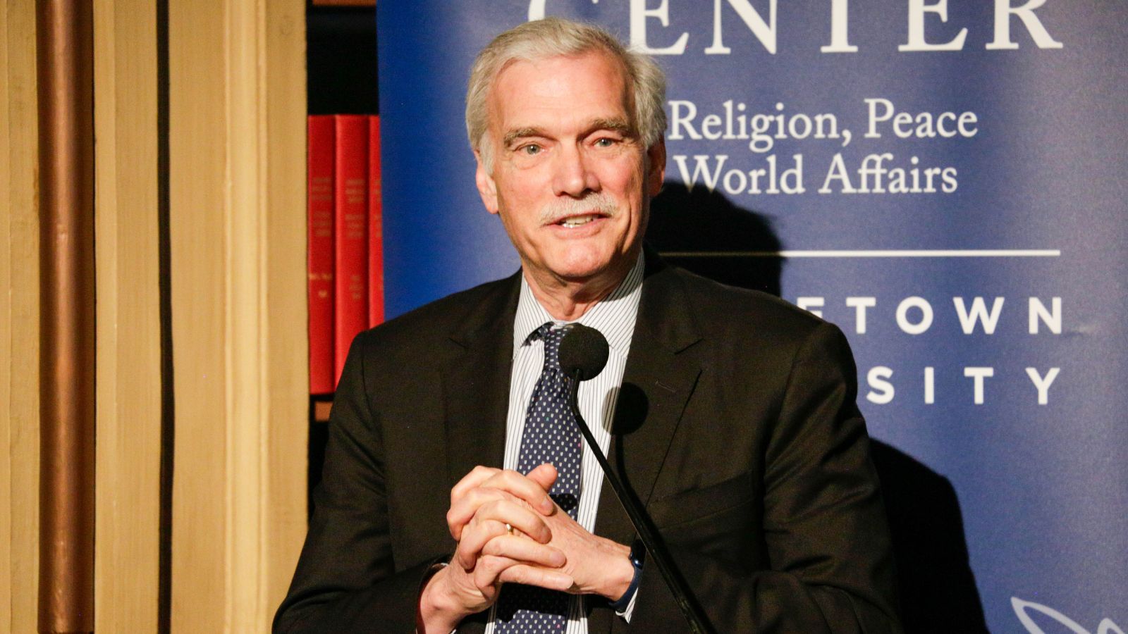 Interim President Robert Groves provides opening remarks.