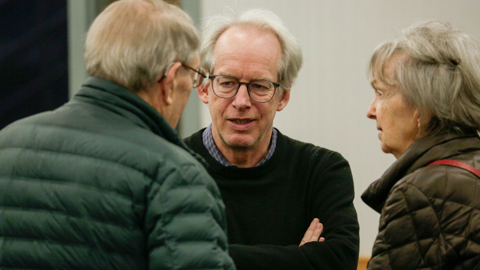 Paul Elie in conversation with attendees.