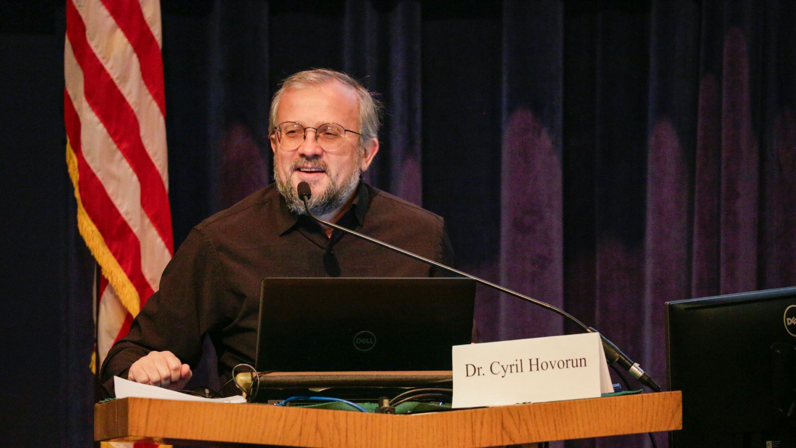 Cyril Hovorun gives a lecture on the history of Postcolonialism and Ukraine.